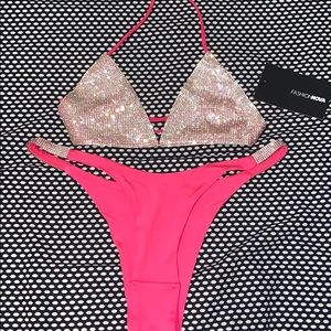 Pink fashion nova bathing suit